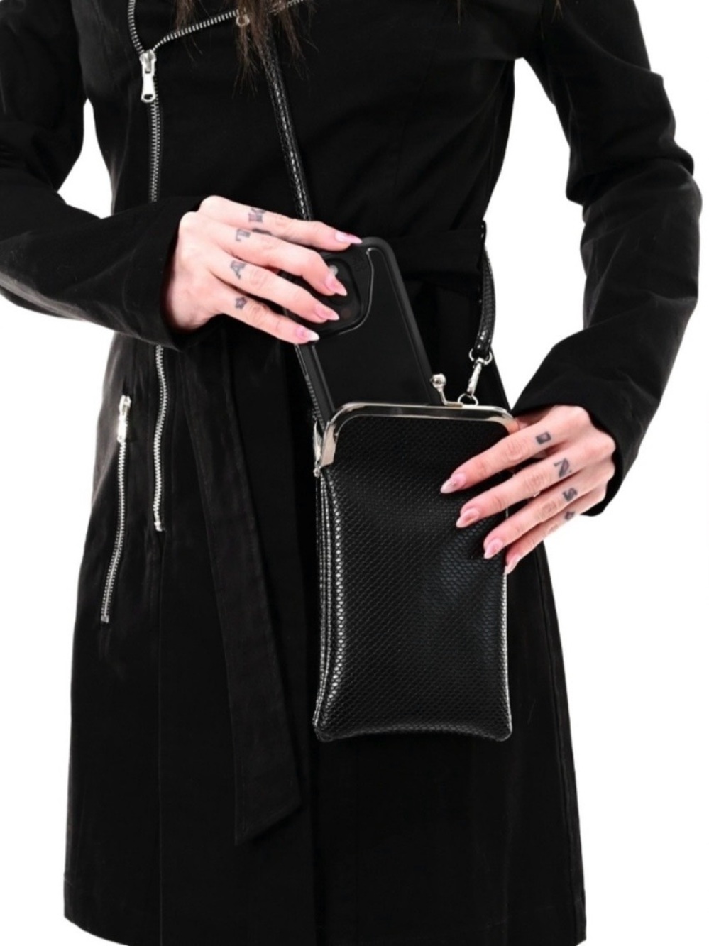 Foxblood Apple Leather Mini Crossbody Bag